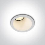 kinkiecik.pl Komi 10108A/W/W biały asymyczny wpust COB LED 3000K 8W dark light; nieściemnialny zasilacz LED w zestawie O