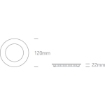 BLACK CCTV 8W IP20 230V 10108FA/B/V ONE LIGHT