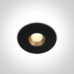 kinkiecik.pl Anarita 10108H/B/W czarny wpust COB LED IP54 3000K 8W dark light; nieściemnialny zasilacz LED w zestawie ON