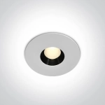 kinkiecik.pl Anarita 10108H/W/W biały wpust COB LED IP54 3000K 8W dark light; nieściemnialny zasilacz LED w zestawie ONE