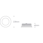 Oprawa podtynkowa WHITE 25W IP54 CCTV 230V 10125B/W/V ONE LIGHT