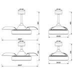 Wentylator sufitowy Mantra Coin Fan Mini 8220MA - zdjęcie dodatkowe 1