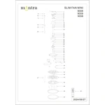 Wentylator sufitowy LED Mantra Slim Fan Mini 9056MA - zdjęcie dodatkowe 5