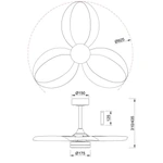 Wentylator sufitowy Mantra Infinity Fan 8702MA - zdjęcie dodatkowe 1