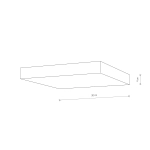 Plafon LID SQUARE LED 50W 3000K 10427 Nowodvorski - zdjęcie dodatkowe 3