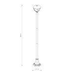 Lampa stojąca AMELIA 2m 10498 IP44 Nowodvorski - zdjęcie dodatkowe 1