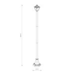 Lampa stojąca ANA 2m 10502 IP44 Nowodvorski - zdjęcie dodatkowe 1