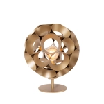 HANNELORE Lampa stołowa Ø 25 cm 1xE27 złoty mat / mosiądz 10523/01/02 Lucide - zdjęcie produktu