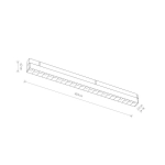 Oprawa liniowa LVM FOCUS LED 15W 4000K do 1-obwodowych szynoprzewodów magnetycznych 10643 Nowodvorski - zdjęcie dodatkowe 1