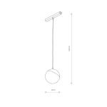 Lampa wisząca LID LED 8W 4000K do 1-obwodowych szynoprzewodów magnetycznych 10648 Nowodvorski - zdjęcie dodatkowe 1