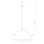 Lampa wisząca HEMISPHERE SUPER L WHITE 10696 Nowodvorski - zdjęcie dodatkowe 5