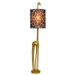 EXTRAVAGANZA MISS TALL Lampa podłogowa- Ø 31,5 cm 1xE27 złoty mat / mosiądz 10706/81/02 Lucide - zdjęcie produktu