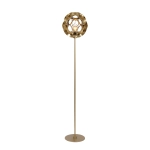 HANNELORE Lampa podłogowa Ø 30 cm 1xE27 złoty mat / mosiądz 10723/01/02 Lucide - zdjęcie produktu