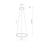 Lampa wisząca CIRCOLO LED S 3000K 10813 Nowodvorski - zdjęcie dodatkowe 2