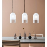 kinkiecik.pl Lampa wisząca COPE Pendant 3L Frosted/Clear/Black 108226 Markslojd