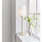 kinkiecik.pl Lampa stołowa CAVA Table 1L Brushed Brass/White 108251 Markslojd