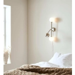 kinkiecik.pl Kinkiet BESIDE Wall 3L Steel/White 108256 Markslojd