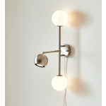 kinkiecik.pl Kinkiet BESIDE Wall 3L Steel/White 108256 Markslojd