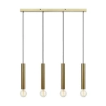 kinkiecik.pl Lampa wisząca SENCILLO Pendant 4L Brass 108263 Markslojd