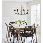 kinkiecik.pl Lampa wisząca AMISTOSO Pendant 8L Black 108291 Markslojd