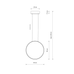 Lampa wisząca CIRCOLO LED S 4000K 10860 Nowodvorski - zdjęcie dodatkowe 2