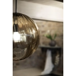 FENGARI Lampa wisząca Antique Brass/Amber 108763 Markslojd