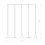 Lampa wisząca HERMANOS V 10906 Nowodvorski - zdjęcie dodatkowe 1