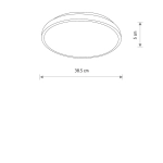 Plafon AGNES ROUND LED PRO 22W 4000K 10972 IP44 38,5cm Nowodvorski - zdjęcie dodatkowe 5