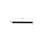 Kinkiet Bodo 60 cm czarny IP54 LED CCT LP-789/1W 60 BK Light Prestige