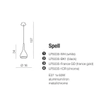 Lampa wisząca Spell AZ0288 Black Pearl AZZARDO