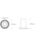 Oprawa podtynkowa The Fire Rated GU10 Range 11105F/W ONE LIGHT
