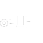 Oprawa podtynkowa The Fire Rated GU10 Range 11109FA/W ONE LIGHT