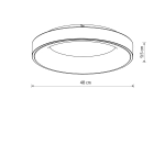 Plafon NIKKI ROUND LED WHITE 48W 3000K 11201 Nowodvorski - zdjęcie dodatkowe 4
