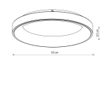 Plafon NIKKI ROUND LED black 60W 4000K 11212 Nowodvorski - zdjęcie dodatkowe 4