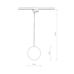 Lampa PROFILE SNOWBALL do 1-obwodowego systemu szynowego 11297 Nowodvorski - zdjęcie dodatkowe 6