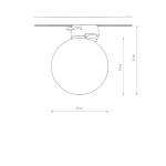 Lampa PROFILE SNOWBALL do 1-obwodowego systemu szynowego 11298 Nowodvorski - zdjęcie dodatkowe 6