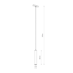 Lampa wisząca ROLLER LED 10W 3000K do 1-obwodowych szynoprzewodów niskonapięciowych UT-LVM 11317 Nowodvorski - zdjęcie dodatkowe 6