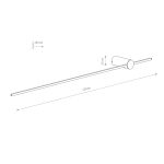 Kinkiet SABER LED SILK OLIVE L 3000K 11381 Nowodvorski - zdjęcie dodatkowe 6