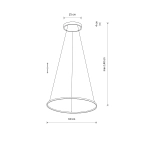 Lampa wisząca CIRCOLO LED M 3000K 11403 silk olive Nowodvorski - zdjęcie dodatkowe 5
