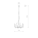 Lampa wisząca ORTO VIII 11460 Nowodvorski - zdjęcie dodatkowe 2