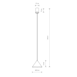 Lampa wisząca ZENITH S umbra blue 11491 Nowodvorski - zdjęcie dodatkowe 7