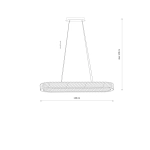 Lampa wisząca LUXORA OVAL LED 40W 11707 Nowodvorski - zdjęcie dodatkowe 2