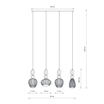 Lampa wisząca CORALS IV 11976 Nowodvorski - zdjęcie dodatkowe 5