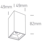 Mirror Square Boxes 12106B/B/W ONE LIGHT