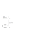 BLACK 10W WW IP20 230V 12110R/B/W ONE LIGHT