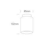 BLACK 10W+2W WW IP20 60deg 230V DARK LIGHT 12112A/B/W ONE LIGHT
