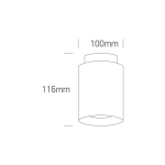 WHITE 18W+2W WW IP20 60deg 230V DARK LIGHT 12120A/W/W ONE LIGHT