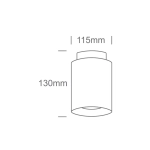 WHITE 26W+2W WW IP20 60deg 230V DARK LIGHT 12128A/W/W ONE LIGHT