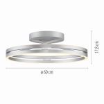 Lampa sufitowa Pure Loop Aluminium 6552-95 Paul Neuhaus - zdjęcie dodatkowe 3
