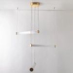 COMO 1234 LAMPA WISZĄCA z pilotem MOSIĄDZ Paul Neuhaus